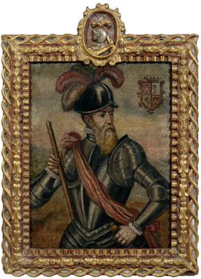 Spanish Colonial portrait, figure,