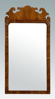 Queen Anne walnut looking glass  92253