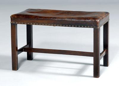 Chippendale style bench mahogany 92259