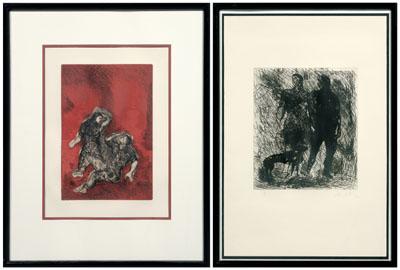 Two Sandro Chia etchings (Italian,