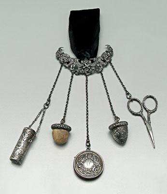 Gorham sterling sewing chatelaine,