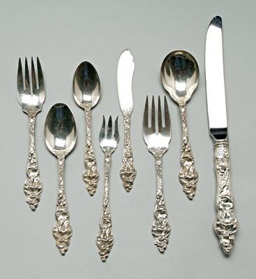 Les Six Fleurs sterling flatware  9229a