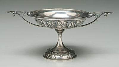 Tiffany sterling medallion compote  922b5