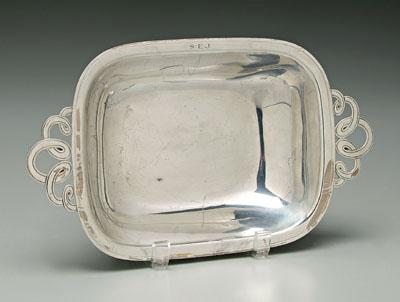 Tiffany sterling bowl, rounded rectangular