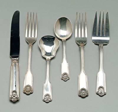 Fiddle Shell sterling flatware,