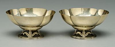 Pair gilt sterling Randahl bowls, Danish