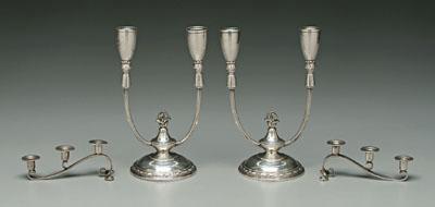 Two pairs sterling candelabra  922d9