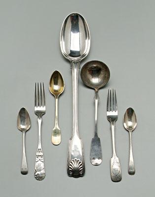 English, Russian, Continental silver,