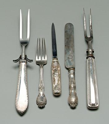 Tiffany sterling flatware: 12 pieces,