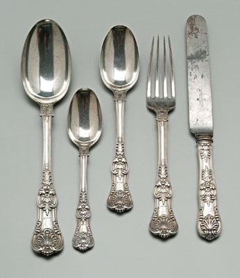 Tiffany English King sterling flatware,