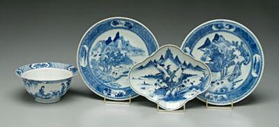 Four pieces Chinese porcelain,