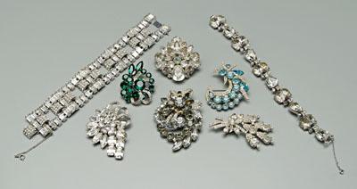 Eight piece Eisenberg costume jewelry  92339
