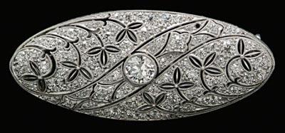 2 34 ct Edwardian diamond brooch  9234b