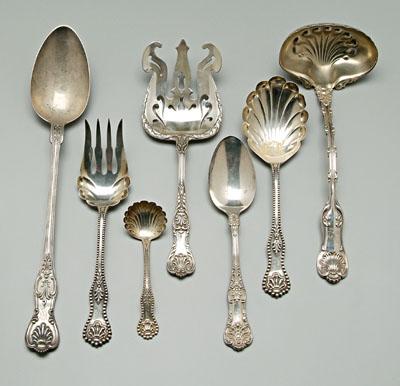 Sterling serving flatware, all with