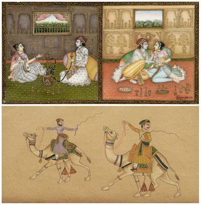Two Indian miniature paintings  9237a