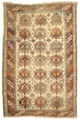Caucasian rug, repeating geometric