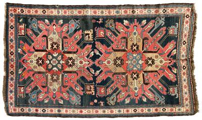 Kazak rug two large central medallions 923a1