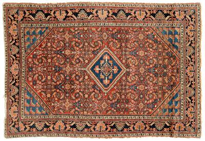 Hamadan rug, central diamond with