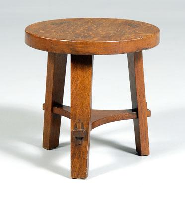 Stickley Arts and Crafts oak stool  923ce