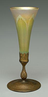Tiffany art glass vase trumpet 923d6