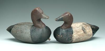 Two North Carolina decoys canvasback 92004