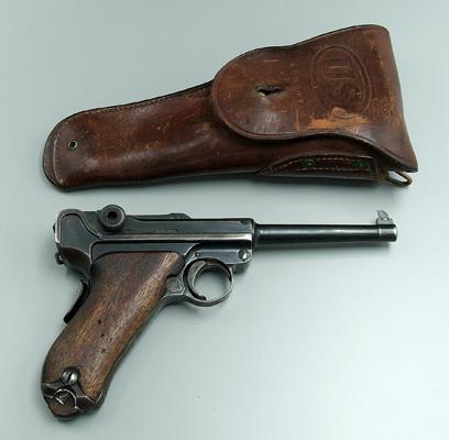 German Luger 9 mm. pistol, Serial No.