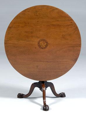 Chippendale style carved tea table  9205a