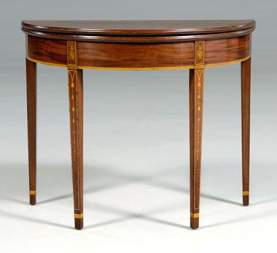 Fine Federal inlaid card table  9206f