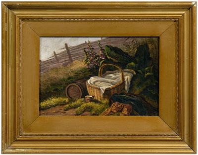 Still life painting picnic basket  92078