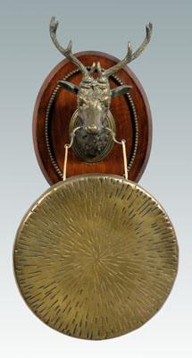 Brass stag dinner gong, finely articulated