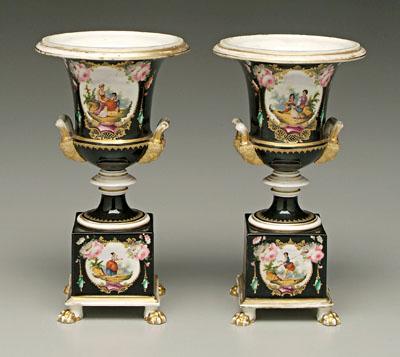 Pair Paris porcelain urns each 920af