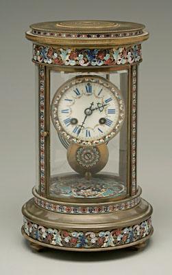 J.E. Caldwell & Co. champleve clock,