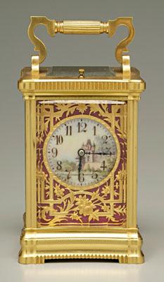 Fine French repeating carriage clock,