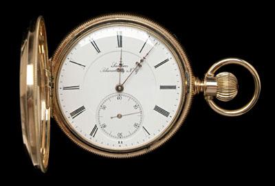 14 kt. yellow gold pocket watch,