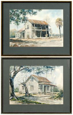 Two Nancy Ricker Rhett watercolors  920d2