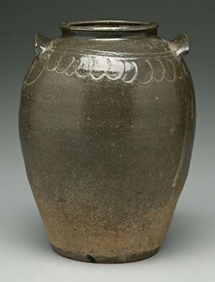 Decorated Edgefield pottery jar  920dc