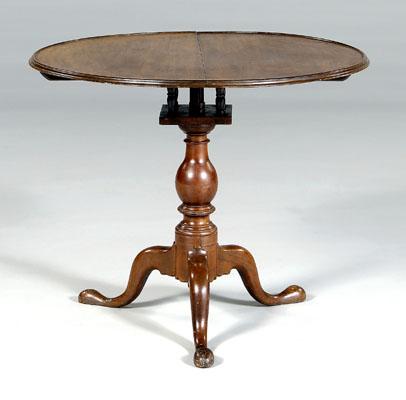 Chippendale walnut tea table, walnut