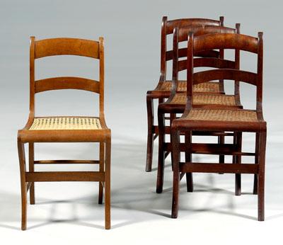 Four classical side chairs three 92110