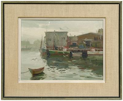 Paul Strisik painting Rockport  9212c