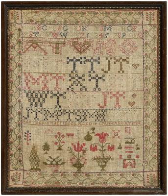 1799 Scottish sampler eight lines 9216f