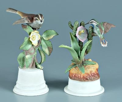 Two Boehm porcelain bird figurines: