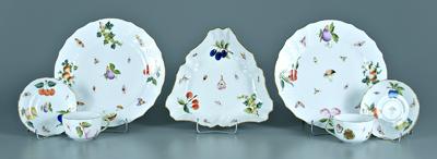 Seven pieces Herend china: Market