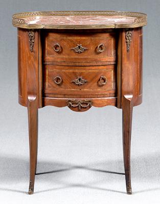 Louis XV style marble top commode  925b3