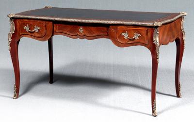 Louis XV style bureau plat brown 925bc