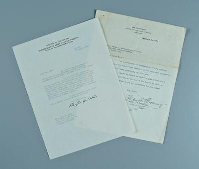 Douglas MacArthur signed letter, 14