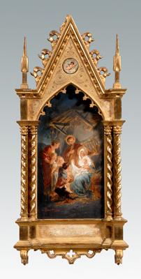 Feuerstein painting, Gothic frame: