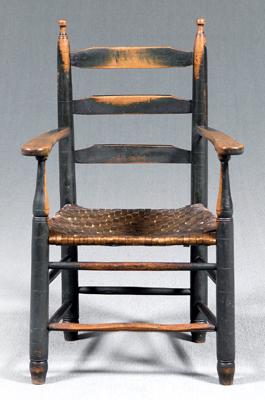 Ladder back armchair stiles flanking 926d6