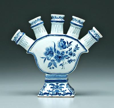 Delft Quintal vase, five socket
