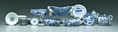 21 pieces Chinese porcelain blue 9270b