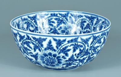 Chinese porcelain bowl: blue and